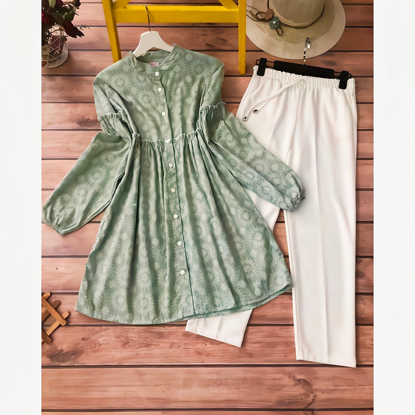 Full Sleeve Kurti With Palazzo