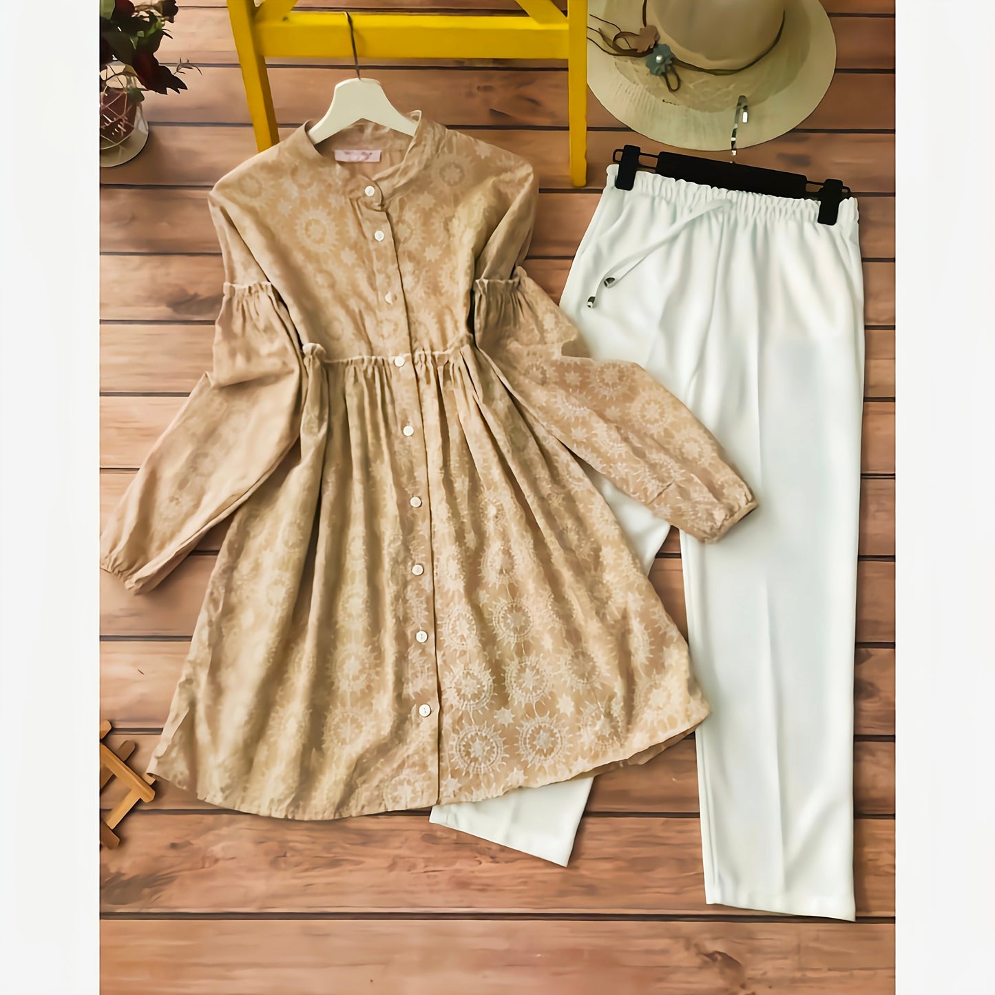 Fancy Color Full Sleeve Kurti With Palazzo