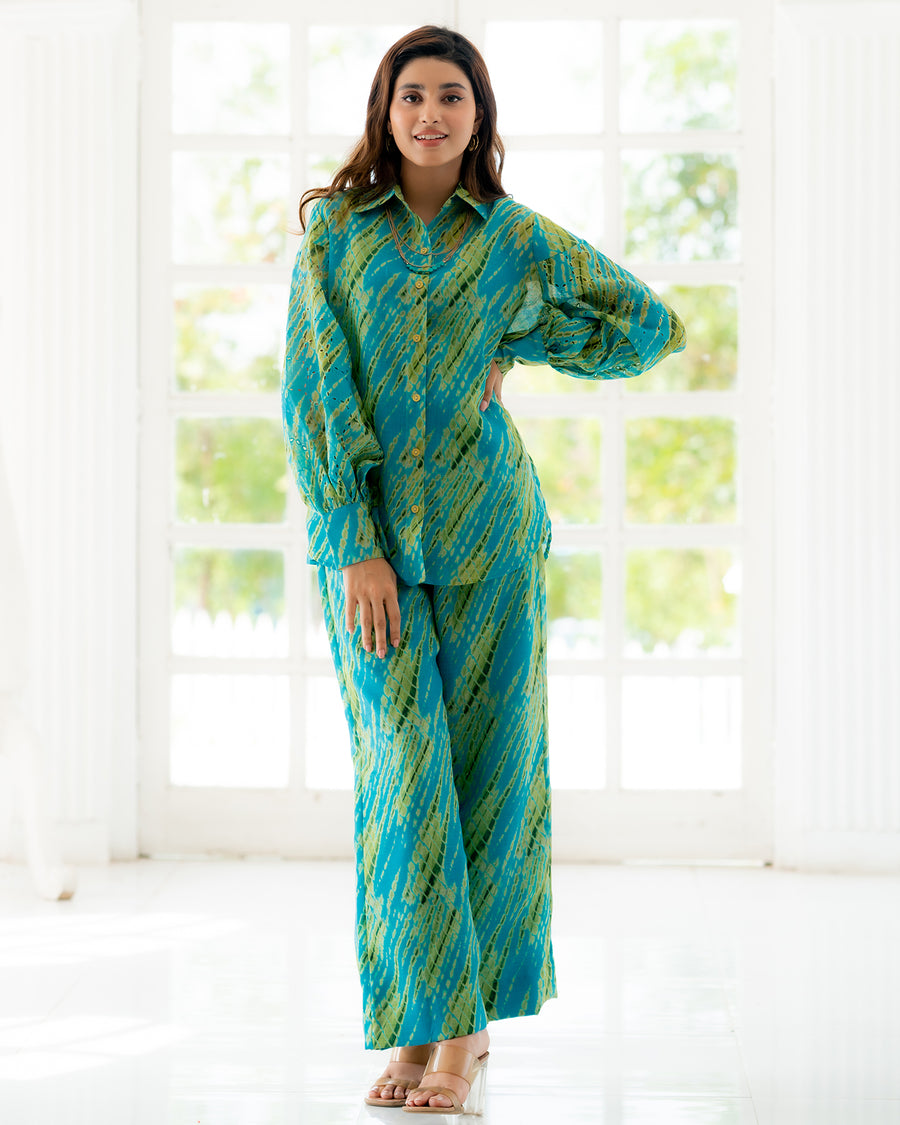 Cyan Fancy Co-Ord Set