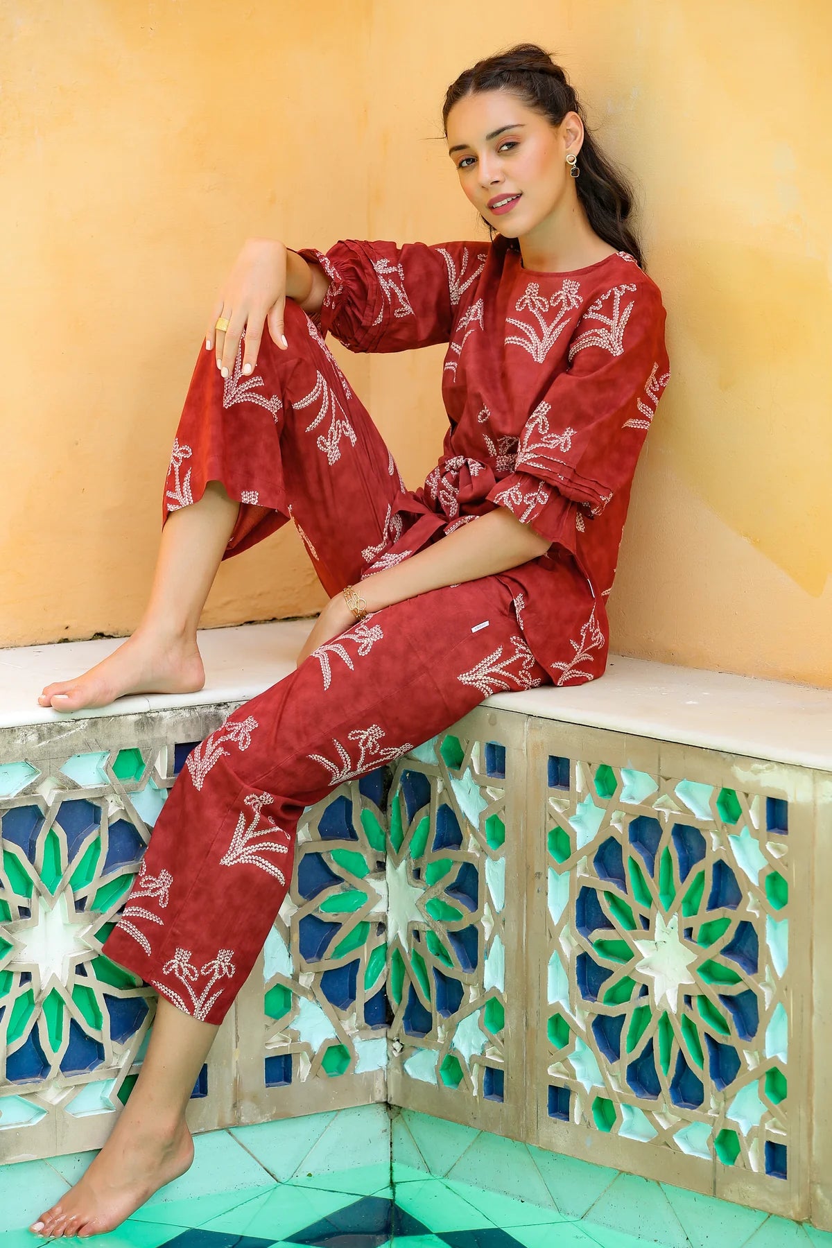 Maroon Co-Ord Set