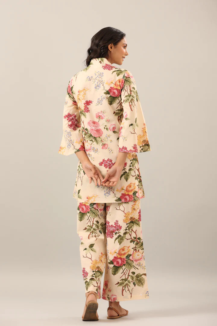 Cream Lounge Co-Ord Set