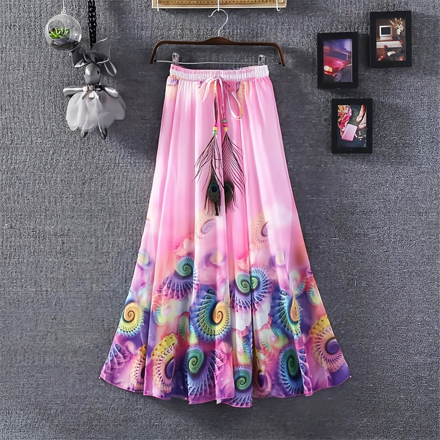 Designer Light Pink Shade Skirt With Original Morpankh