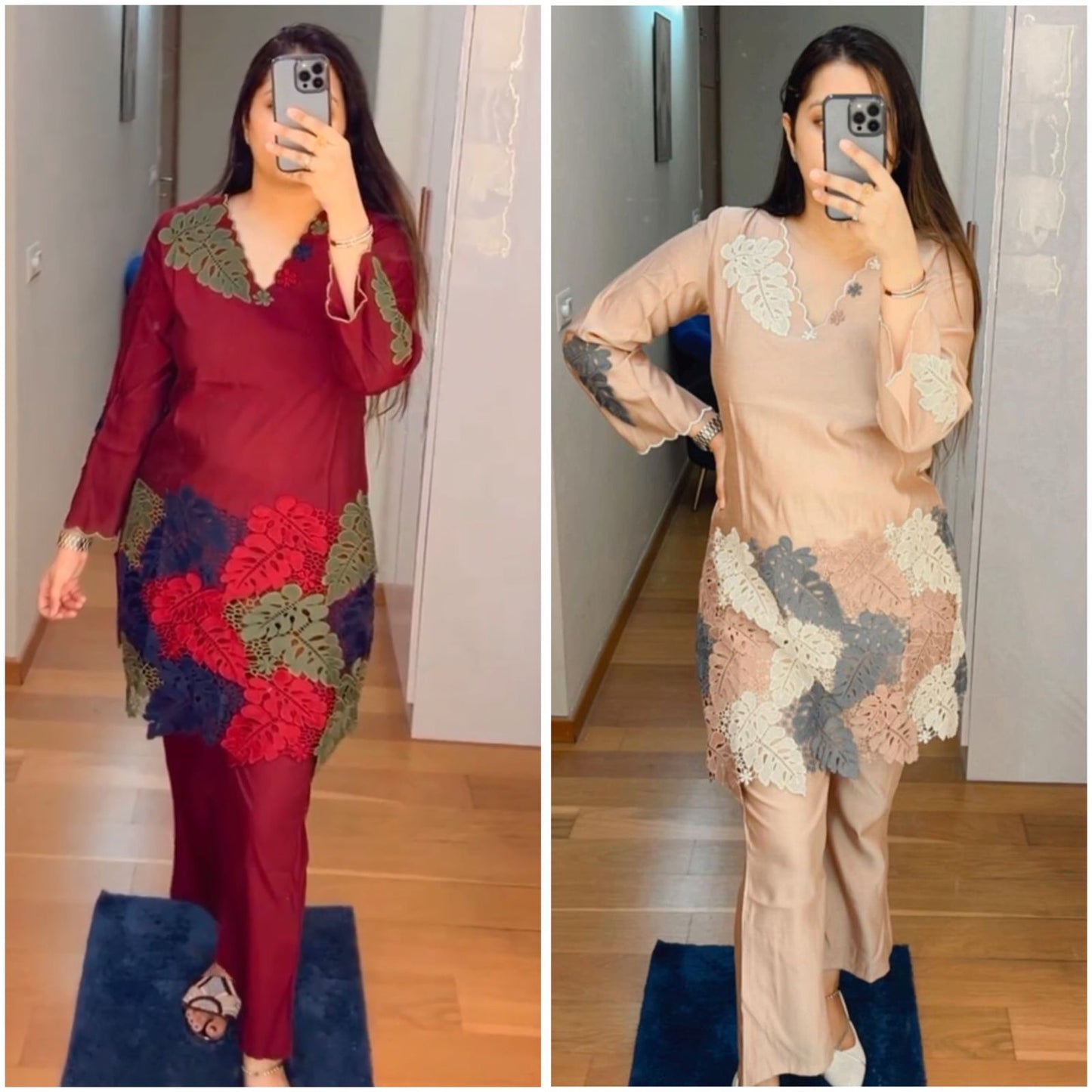 Exclusive New Heavy Silk Embroidery Work Co-Ord Sets
