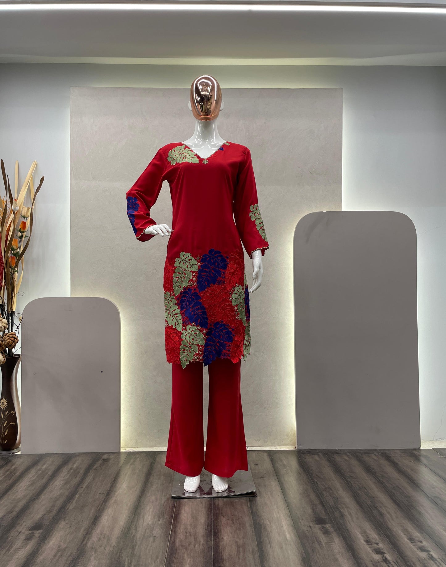 Exclusive New Heavy Silk Embroidery Work Co-Ord Sets