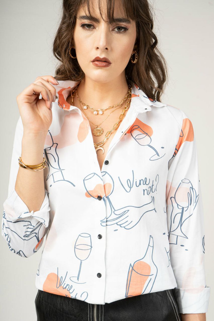 Wine Lovers Parisian Party Women Shirt