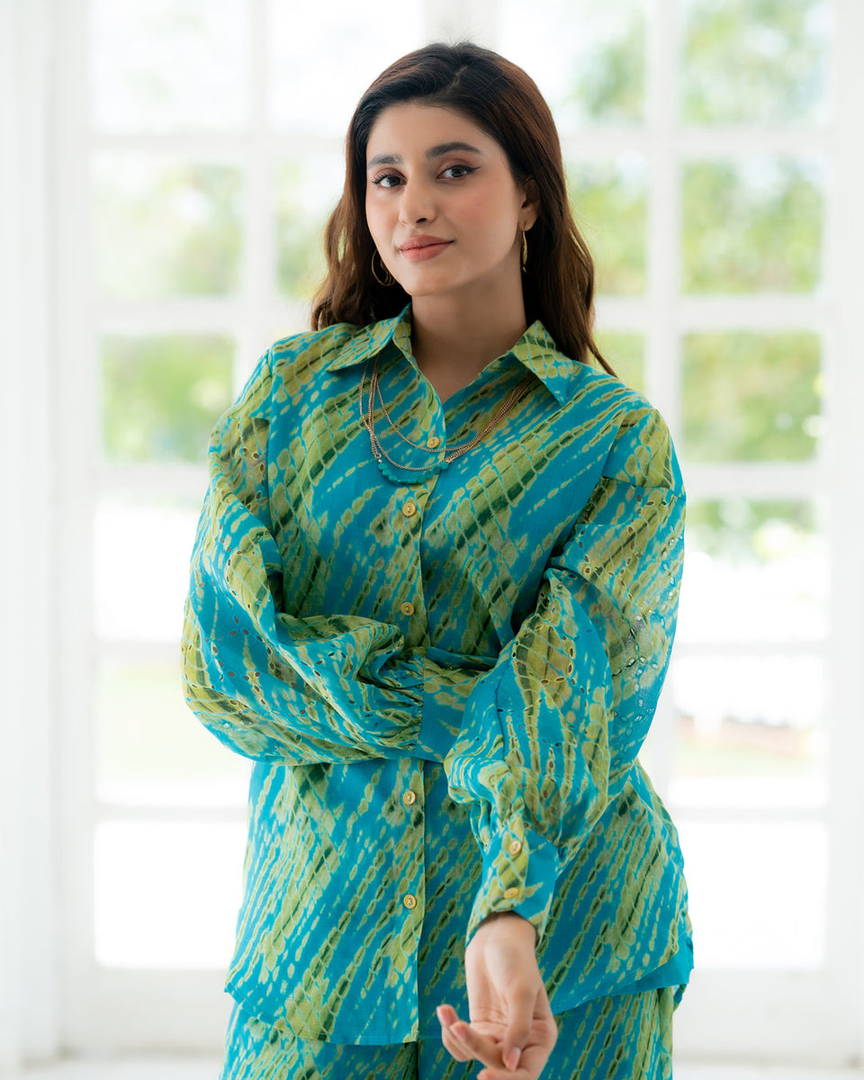 Cyan Fancy Co-Ord Set – ShreeZon