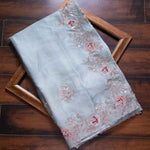 Designer White Organza Saree