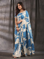 Designer Digital Embroidery Silk Saree