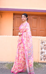 Light Pink Jacquard Saree