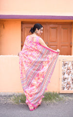 Light Pink Jacquard Saree