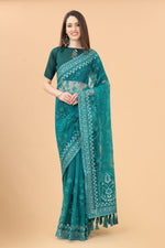 Aari Work Heavy Butterfly Net Saree